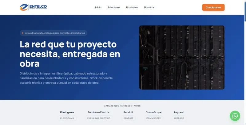 ENTELCO – Landing Page Corporativa