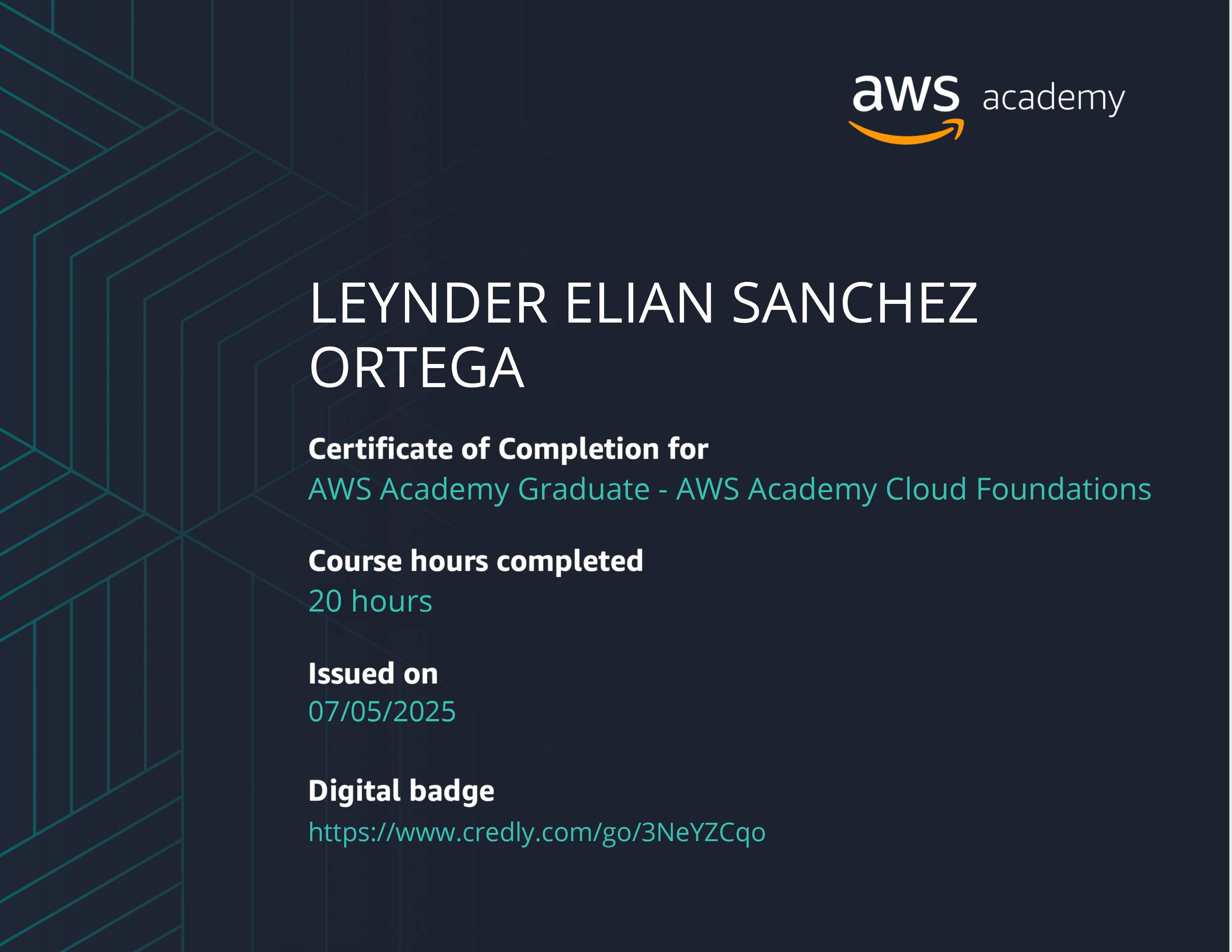 AWS Academy Graduate – AWS Academy Cloud Foundations