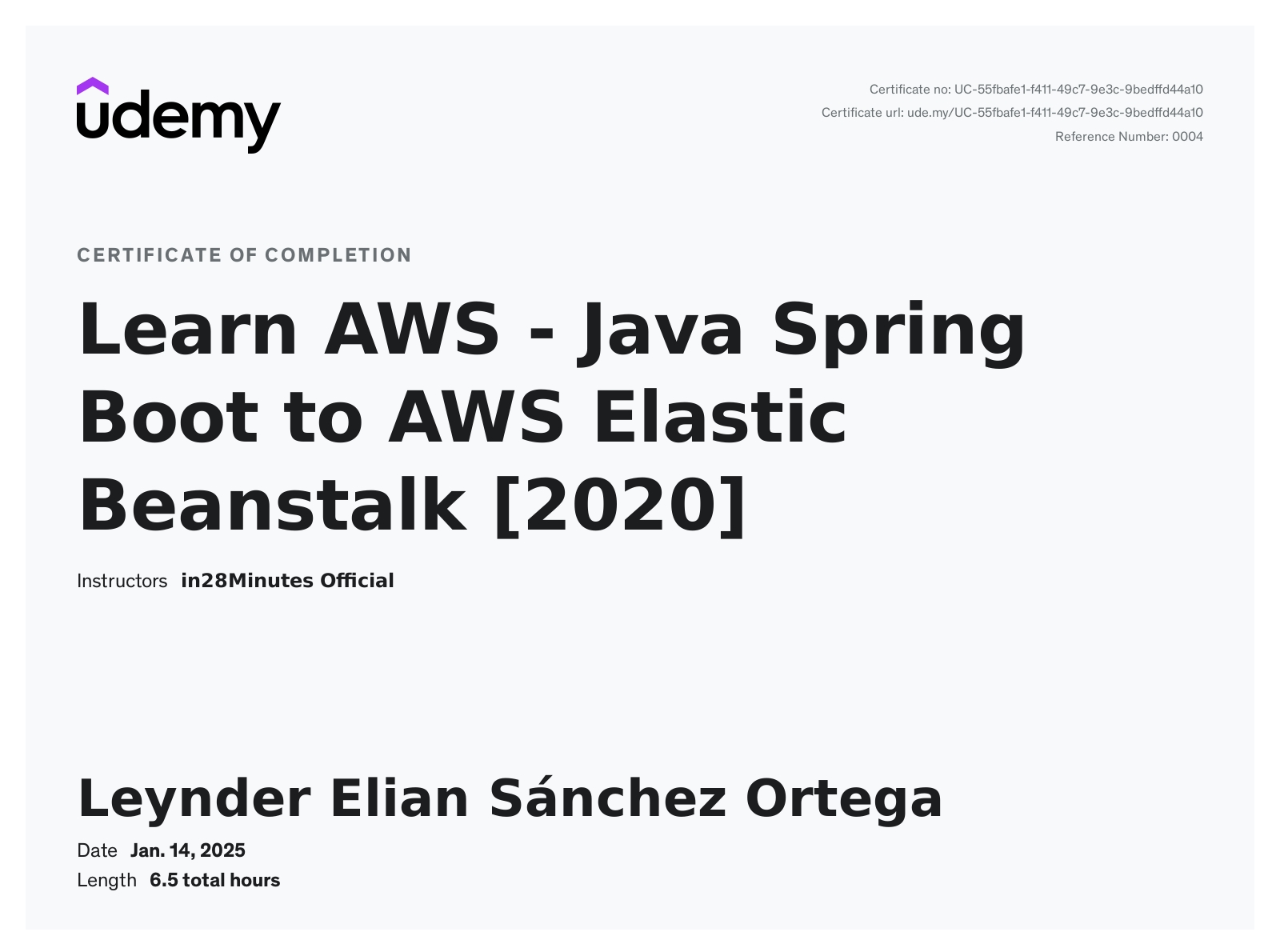 Learn AWS - Java Spring Boot to AWS Elastic Beanstalk