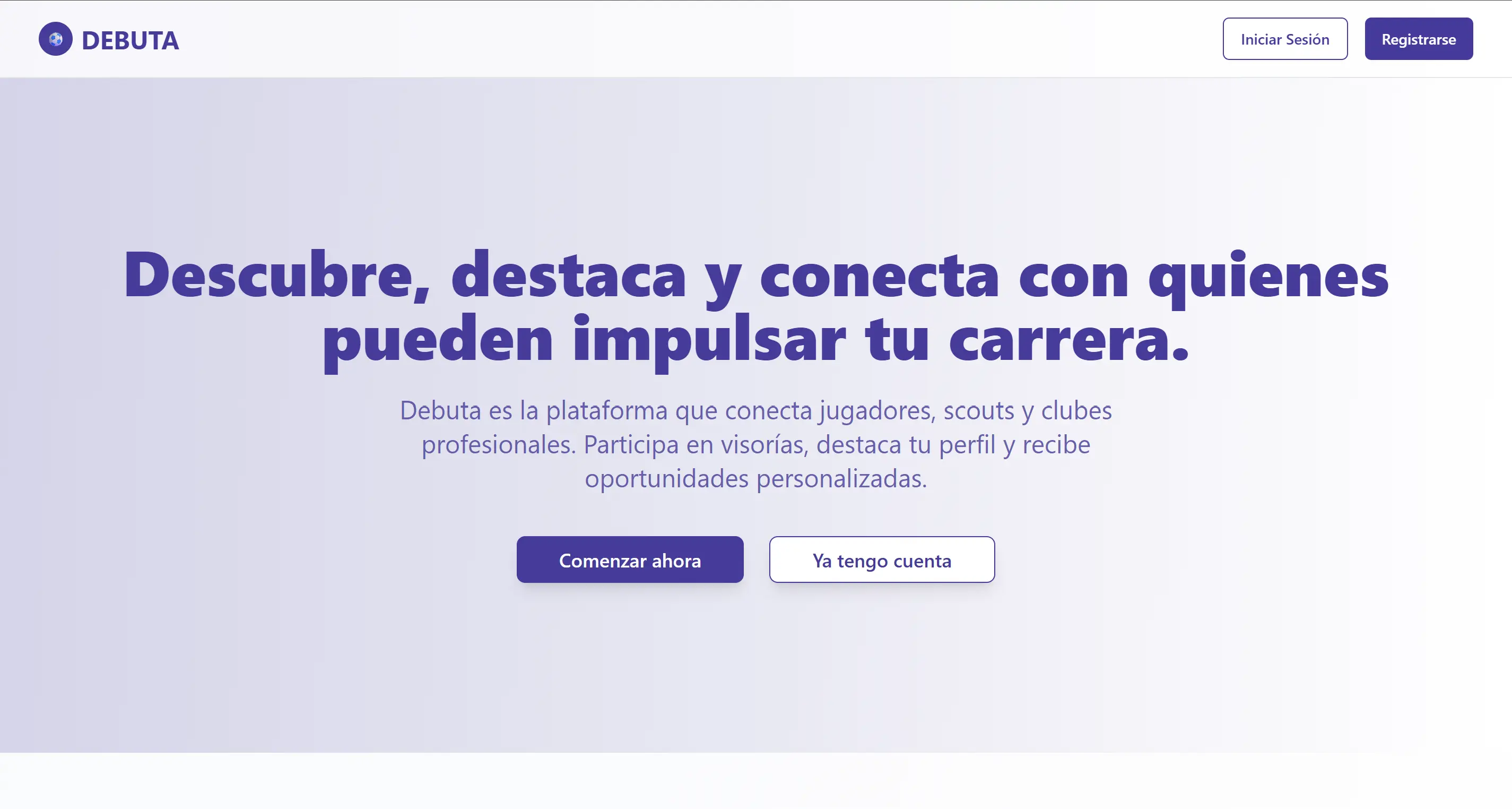 Debuta – Aplicación Web FullStack