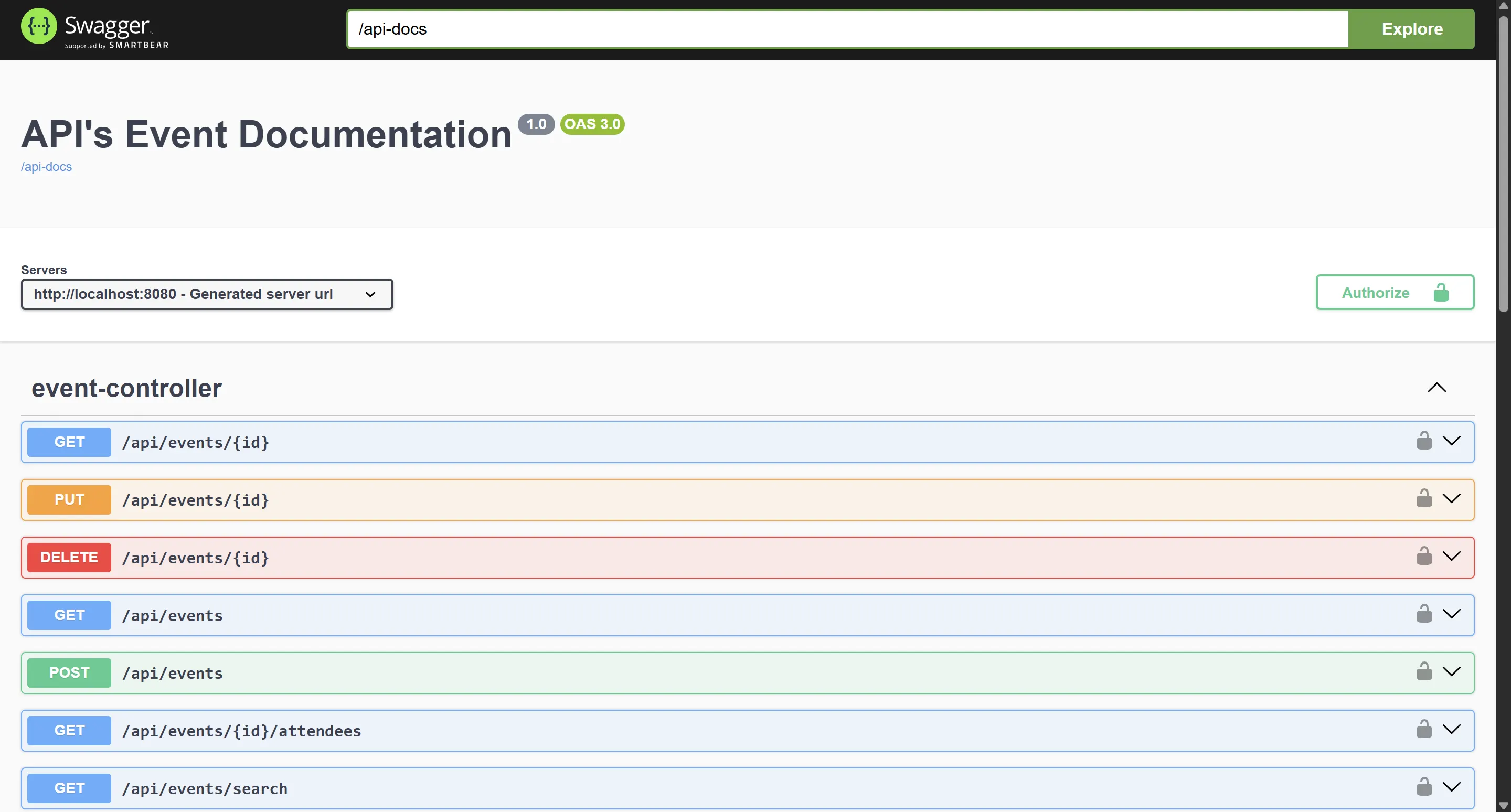 Event Reservation REST API